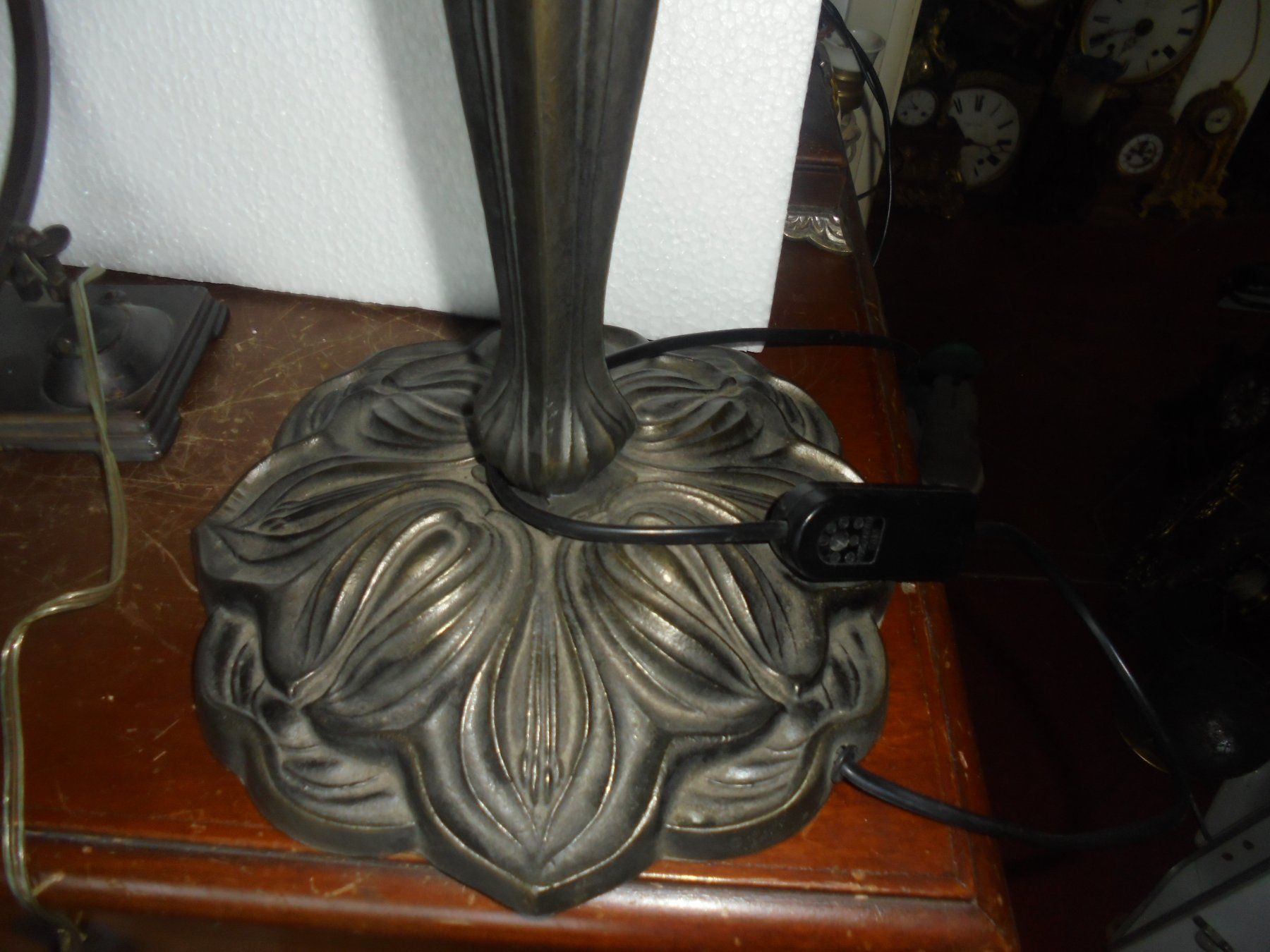 Lampade: Alte, grosse Tischlampe ca. 1950-60 – Usato da Camorino venduto da Hunpete 4