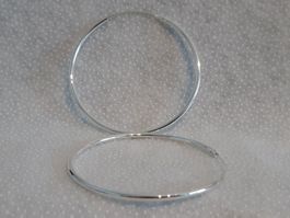 Creolen Ohrringe Sterling Silber 925 Durchmesser 50mm