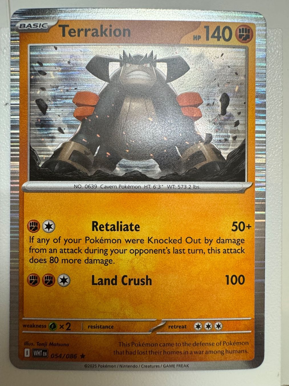 Pokémon Carte collezionabili: Terrakion | Reverse Holo | 054/086 | Pokémon TCG – Nuovo (secondo la descrizione) da Bassersdorf venduto da ero_9zp9