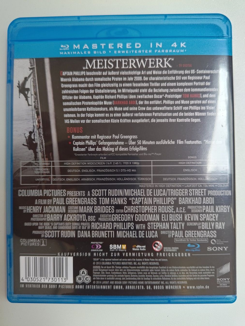 Tutti i DVDs: Captain Phillips – Usato da Liestal venduto da Kratzilla 2