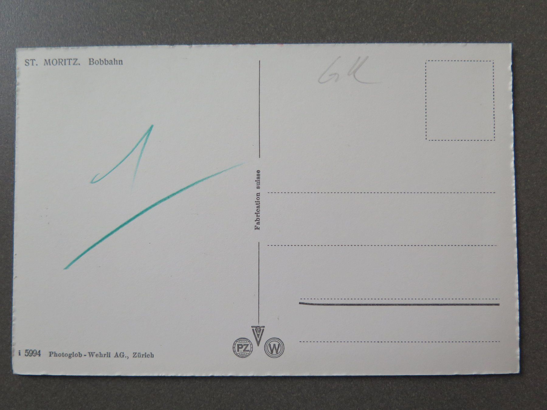 Cartoline postali: ST. MORITZ - BOBBAHN – Usato da Wittenbach venduto da lipasal 2