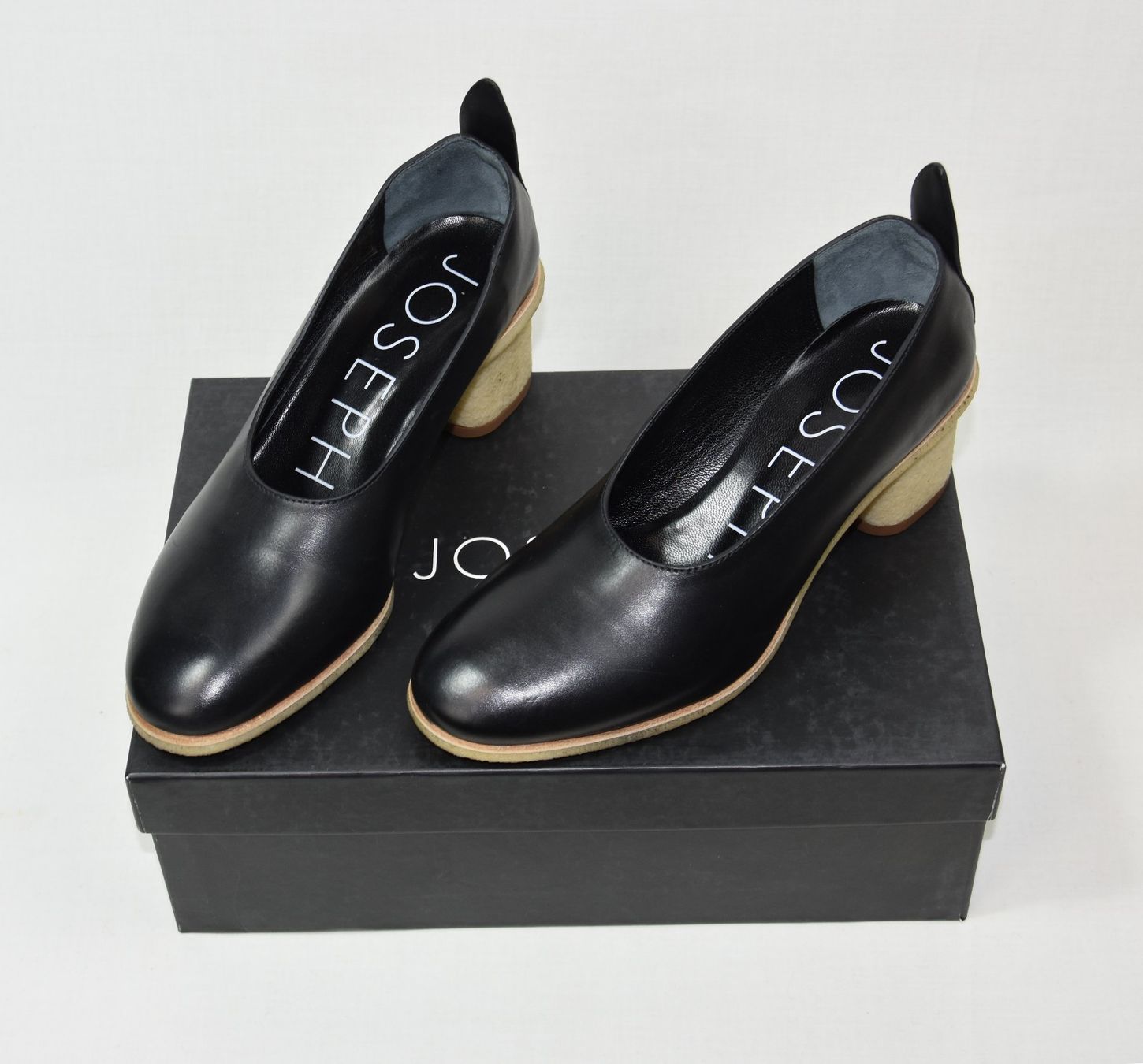 Damenschuhe: JOSEPH Schuhe Pumps Damenschuhe Leder schwarz/  Gr.38.5 – Neu und originalverpackt aus Wohlenschwil von EddieS-Outlet