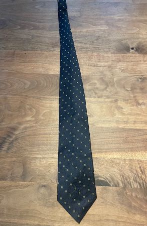 Elegante Herren Seidenkrawatte, dunkelblau mit Muster👔