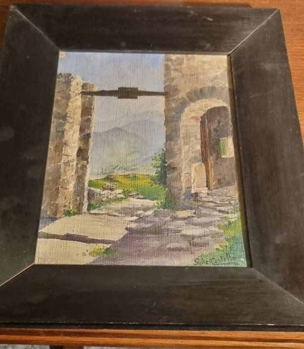 Dipinti: Kleines Gemälde aus einer Kunstsammlung – Usato da Flums venduto da Flumsantik
