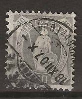 CH089a - Helvetia debout 89a vollstempel