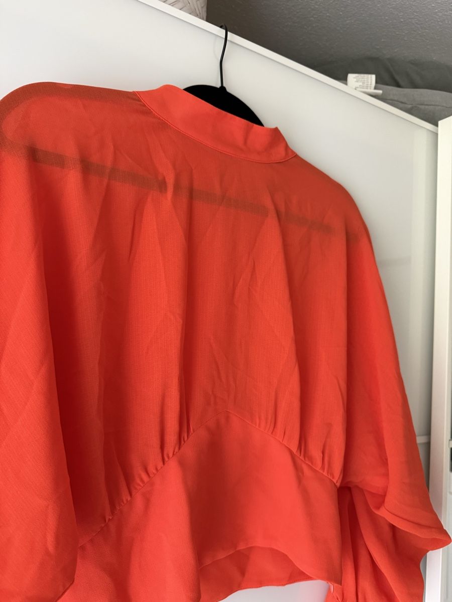 Zara Camicette: Zara Bluse orange Gr. L – Usato da Wil SG venduto da xrnvani 1