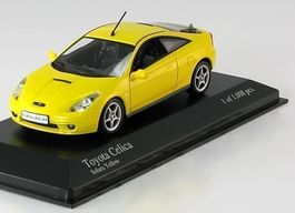 Toyota Celica T23 Phase I 1999-2002 gelb 1:43 von Minichamps