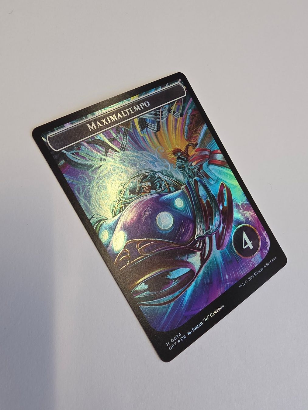 Magic The Gathering Sammelbilder & Trading cards: MTG -Aetherdrift (DFT)- Token: Starte die Motoren! - FOIL – Neu (gemäss Beschreibung) aus Mörigen von Gadgeteer 4