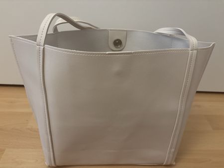 SHEIN Damen Handtasche Shopper Beige/Creme mit Innentasche &