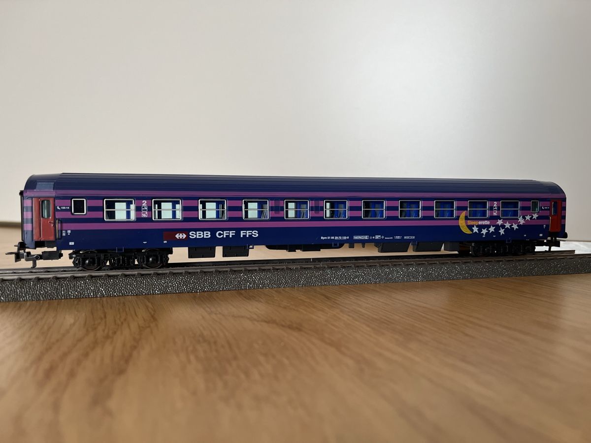 Jouef Modellini di ferrovie: 2 Stk SBB Liegewagen Jouef OVP – Usato da Basel venduto da Re620_11627 1