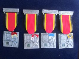 4 X Feldschlösschen Stich - Banner NW - LU - UR - SO
