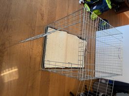 Hundekäfig 2 Türen Metallgestell faltbar
