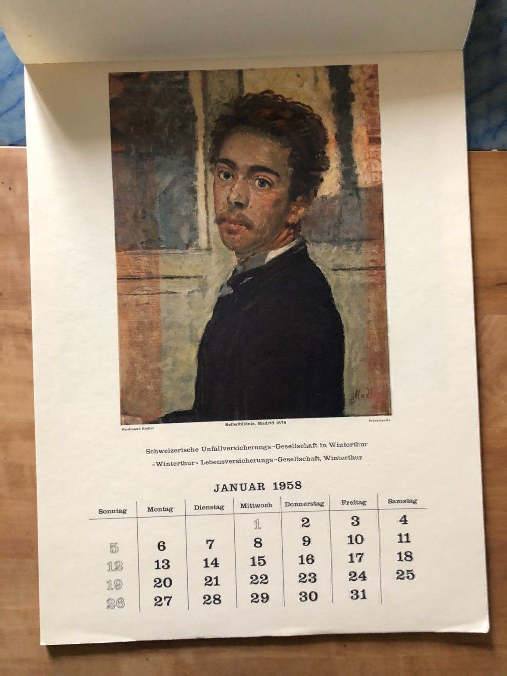 Calendari: Kalender Winterthur Versicherungen 1958 – Usato da Zürich venduto da allp 1