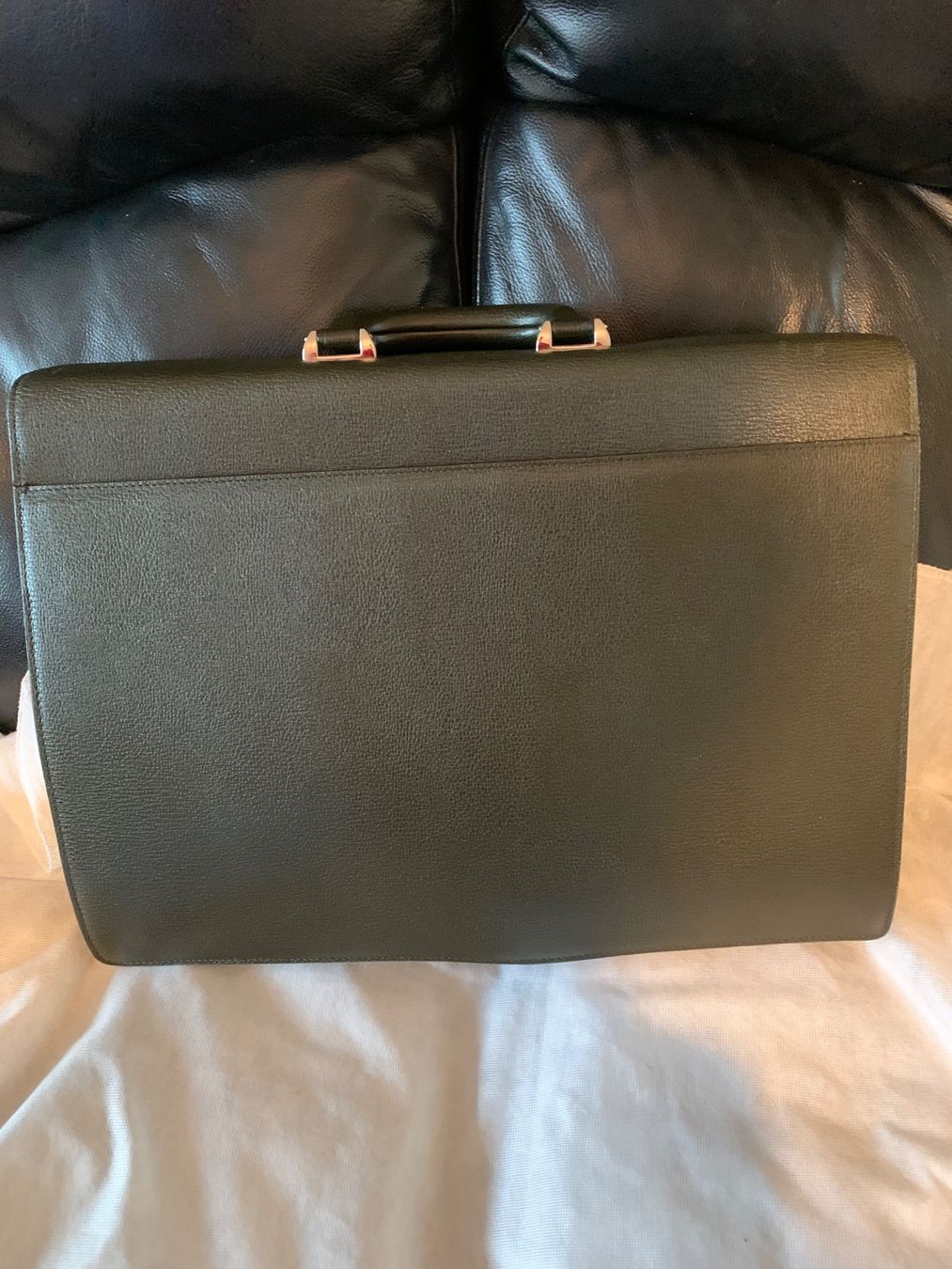 Montblanc Koffer & Taschen: Valigetta in pelle Montblanc, verde scuro. – Neu und originalverpackt aus Allschwil von pcar25 1