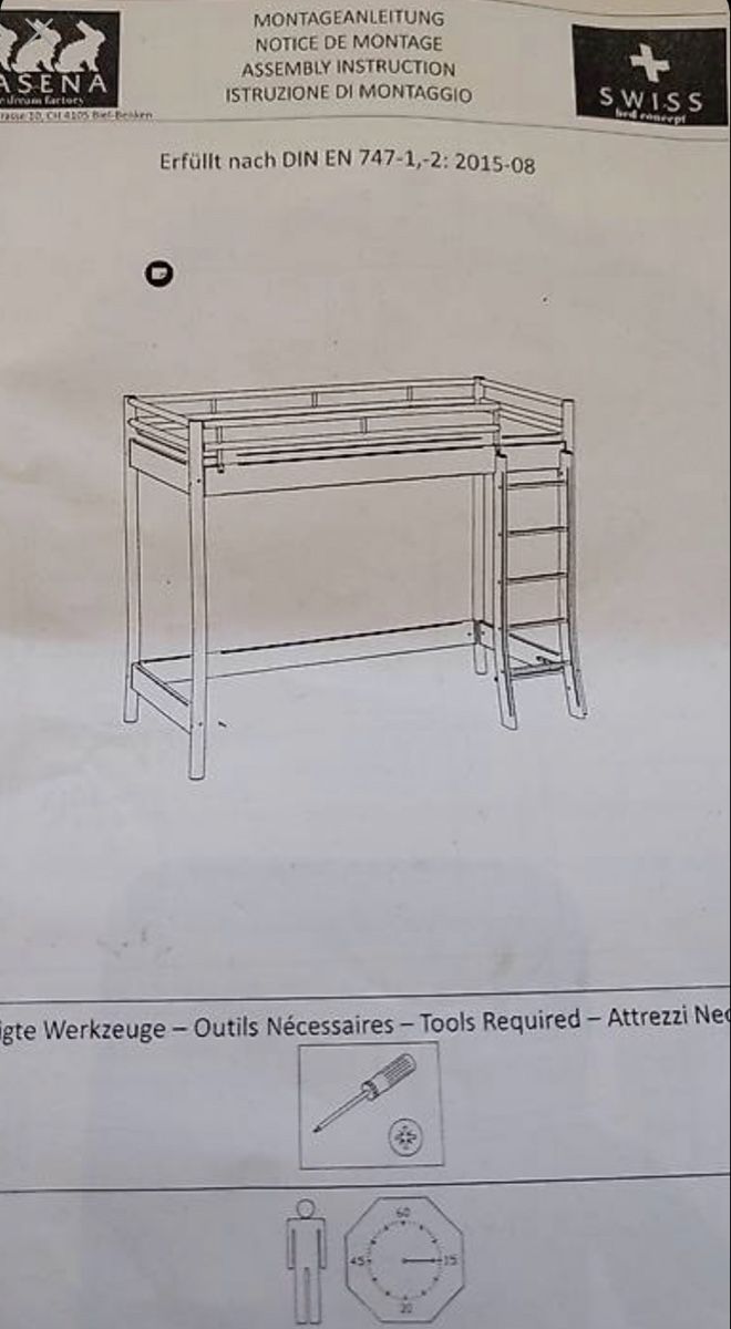 Hasena Betten: Hochbett Hasena Holz/metall – Gebraucht aus Unterschächen von IMTA 3