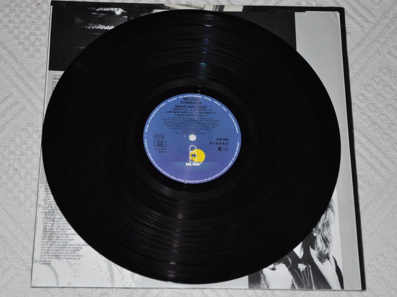 Vinyles: LP Melissa Etheridge - Brave and Crazy – D'occasion à Boll par Theodora15 5