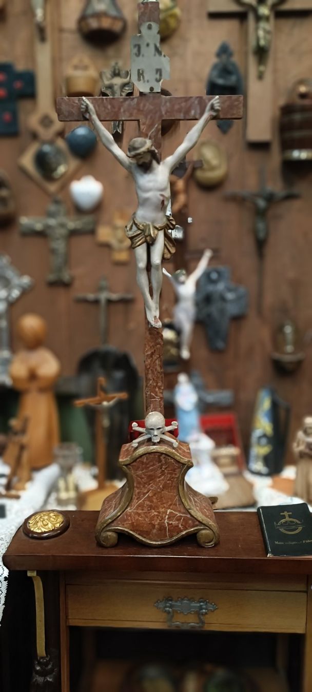 Statuette: Jesus Kreuz JNRJ ca.1840 – Usato da Reiden venduto da Zofi-Brocki 1