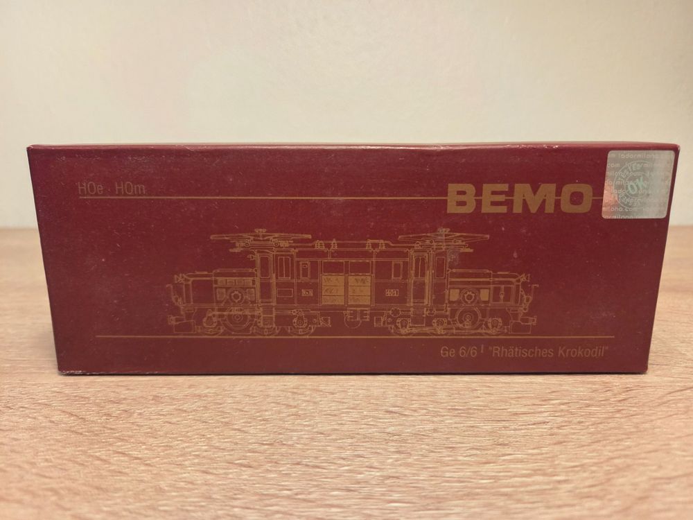 Bemo Modelleisenbahnen: Bemo 1255 121 E-Lok Krokodil 411 RhB H0m – Gebraucht aus St-Aubin-Sauges von Lo_Go 7
