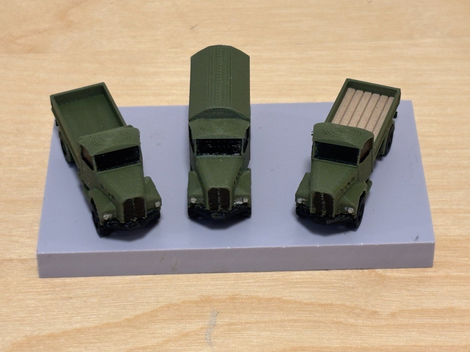 Modellini di ferrovie: Saurer 2DM mit Plane 1:160 3D-Druck – Nuovo (secondo la descrizione) da Bülach venduto da h0slotch 3