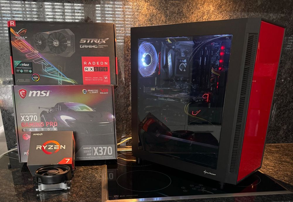 Ryzen 7 2700x 4,4GHz, RX 570 Strix 16GB DDR4, SSD Gaming PC (Gebraucht ...