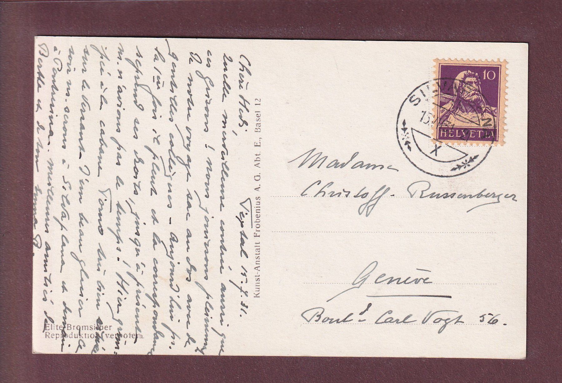 Cartoline postali: Am SILSERSEE - Maloja - 1931 – Usato da Pully venduto da nicecards 1