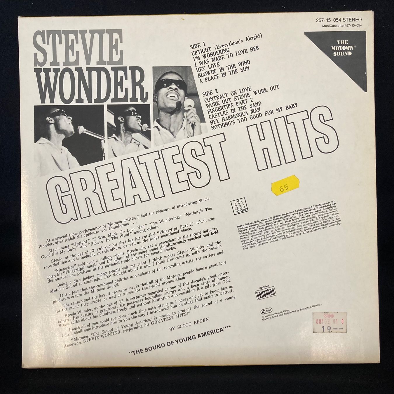 Schallplatten: Stevie Wonder / Greatest Hits – Gebraucht aus St.Gallen von Out-take 1