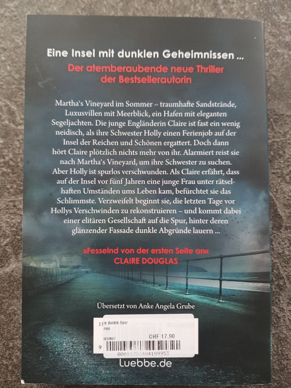 Libri: DIE DUNKLE SPUR / Jenny Blackhurst / Thriller – Usato da Dietikon venduto da marconi07 1