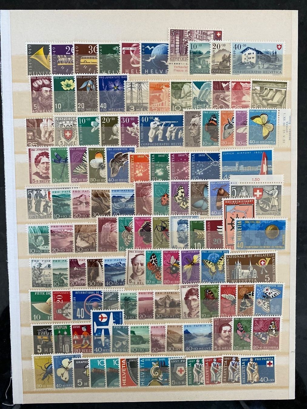 Alle Briefmarken: Alte Pro Patria Juventute Frankaturware Sammlung 45.25Fr ** – Neu (gemäss Beschreibung) aus Wil SG von Chefsugus