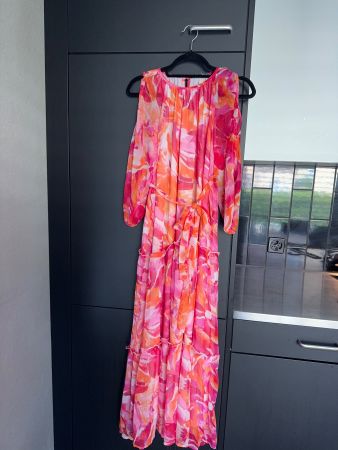 Pink Flowy Feminine Maxi Summer Dress