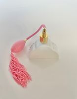 Porzellan Parfümflacon Parfüm Flacon weiss gold pink