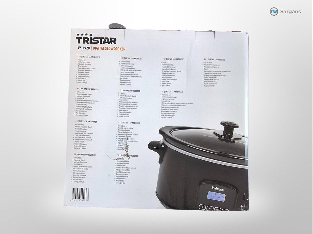 Elettrodomestici da cucina: TRISTAR Slow-Cooker digital Dampfgarer – Usato da Sargans venduto da Restwert_Sargans 2