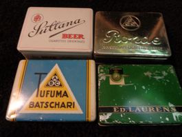 4 zigarettendosen, batschari, sultana, ed. laurens
