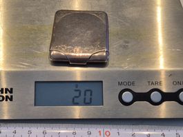 Antik Pillendose Silber England Punziert Jugendstil Löwe