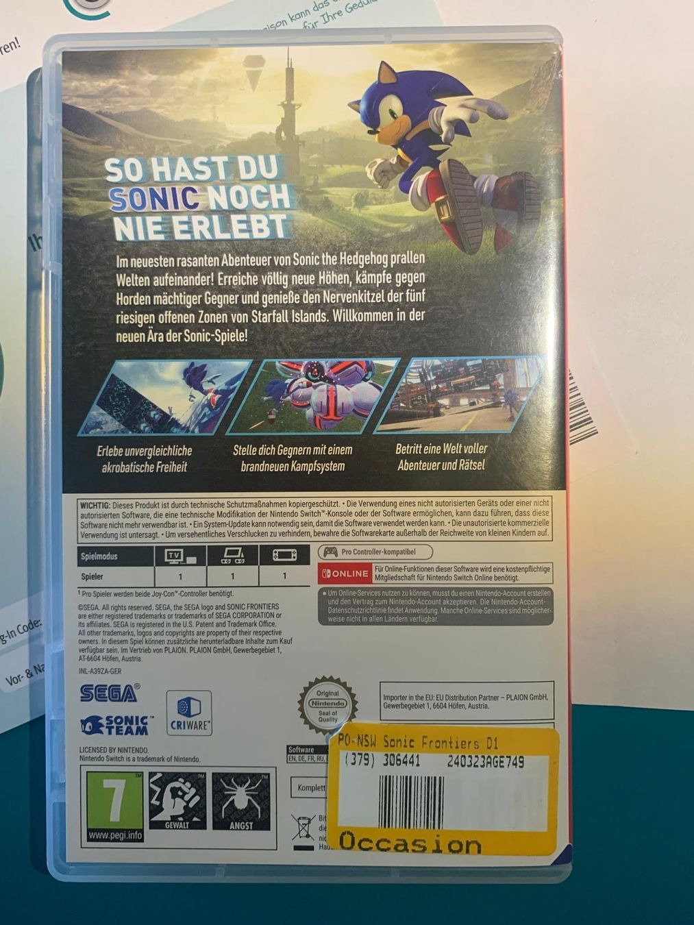 Sega Giochi: Sonic Frontiers per Nintendo Switch – Usato da Thalwil venduto da mar_n6gw 2