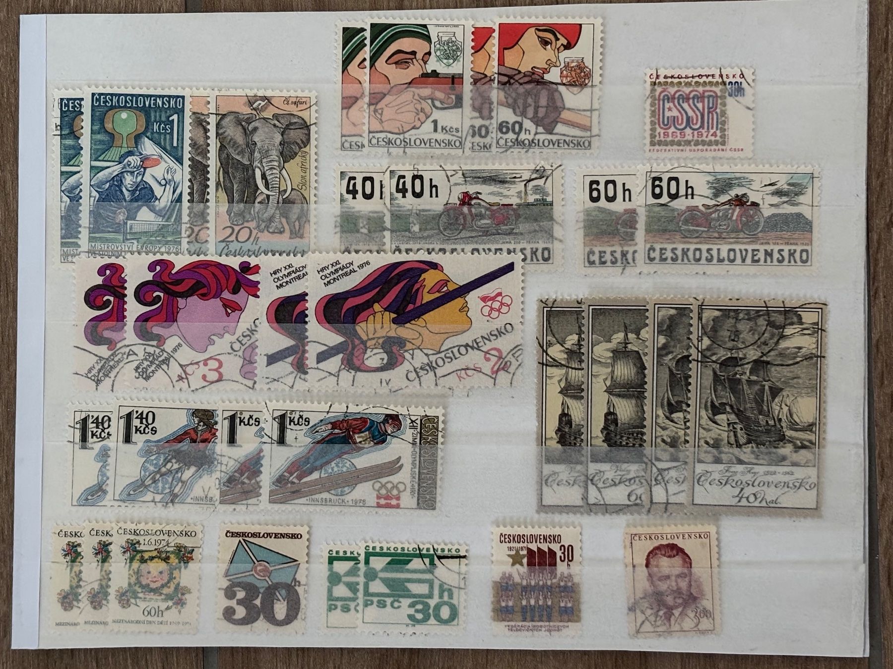 Alle Briefmarken: Kleines Lot. Briefmarken Tschechoslowakei CSSR – Gebraucht aus Esslingen von Danielp 1