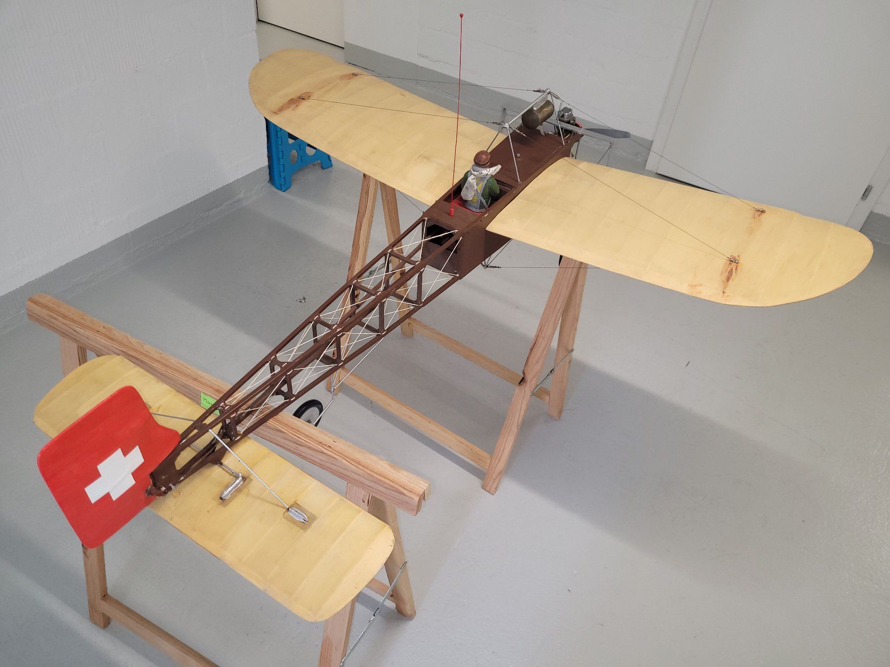 Modellismo RC: Schöne Semi Scale Bleriot, mit Motor und Servos – Difettoso da Winterthur venduto da testi67 4
