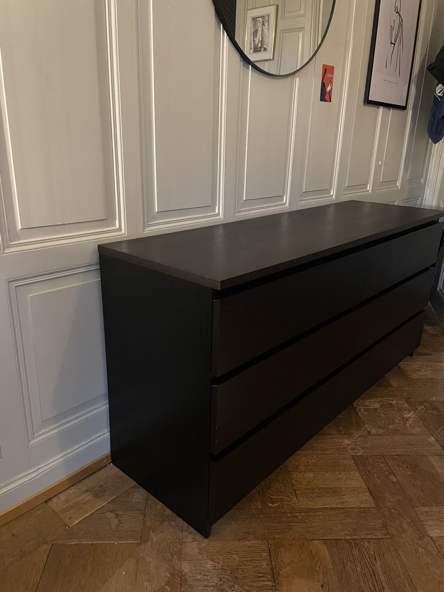 Ikea Kommoden: MALM Kommode 6 Schubladen schwarz – Gebraucht aus Zürich von lauraa.nd 1