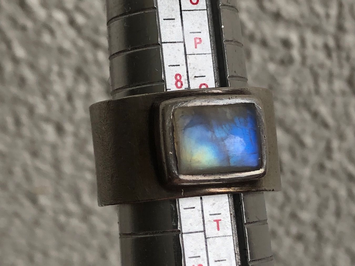 Anelli: Massiver Silber Ring mit Mondstein 925 – Usato da Spiegel b. Bern venduto da Rogger72 2