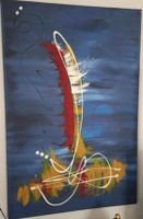 Gemälde " Aufbruch" handmade 80×120