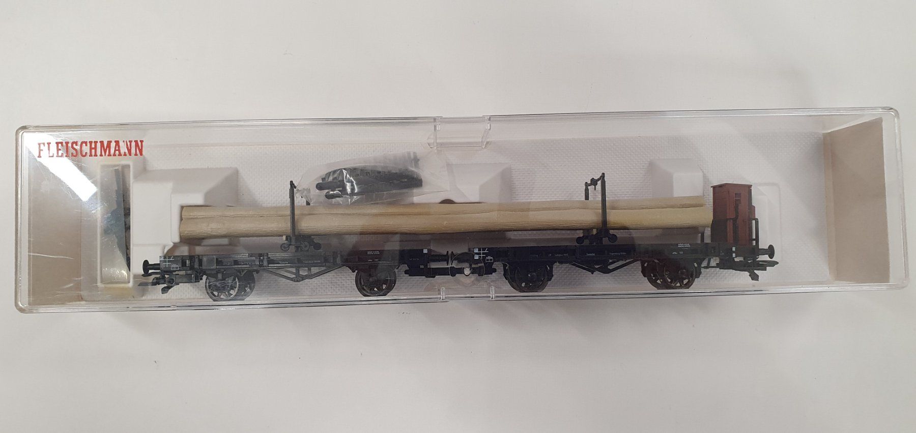 Fleischmann Modelleisenbahnen: Fleischmann 5252K  DRG Set Drehschemelwagen mit Baumstämmen – Neu und originalverpackt aus Würenlos von jub_nd5j