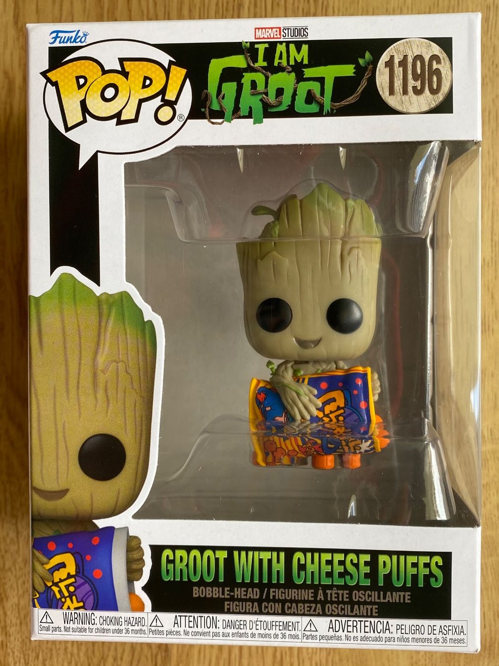 Funko Statuette: Funko Pop! Groot with Cheese Puffs Marvel – Nuovo e nell'imballaggio originale da Rafz venduto da SaintCruz