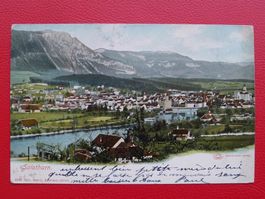 1904: BAHNPOST: SOLOTHURN - PARIS (F) Farbige Karte, sauber