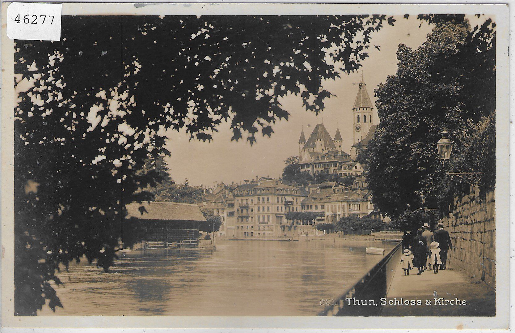 Cartes postales: Thun - Schloss & Kirche - animee – D'occasion à Ettingen par Kartenplanet