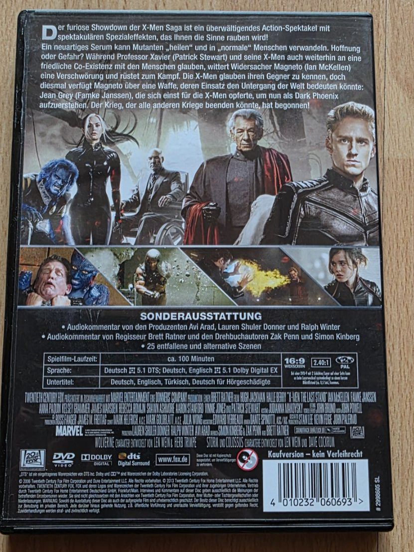 Tutti i DVDs: X-Men - Der letzte Widerstand – Usato da Niederbipp venduto da Tamara15101995 1
