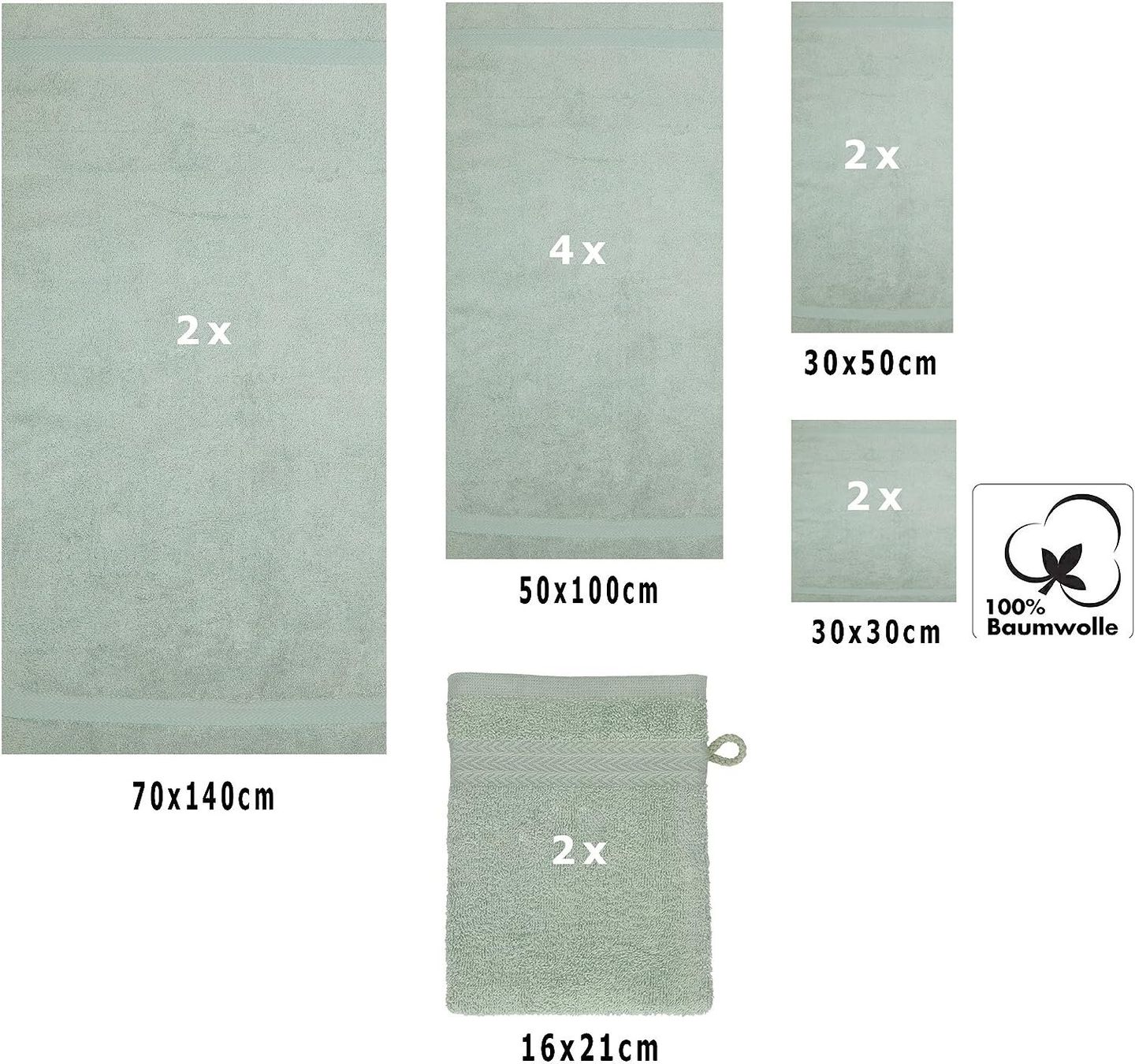 Teli da bagno: Premium 12er Frottier Handtuch-Set – Nuovo e nell'imballaggio originale da Nuglar venduto da SaleRitter 1