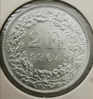 2 Franken 1964 Silber Unz