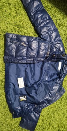 Geox Winterjacke Daunenjacke Damen Gr. 6 J dunkelblau . Defe