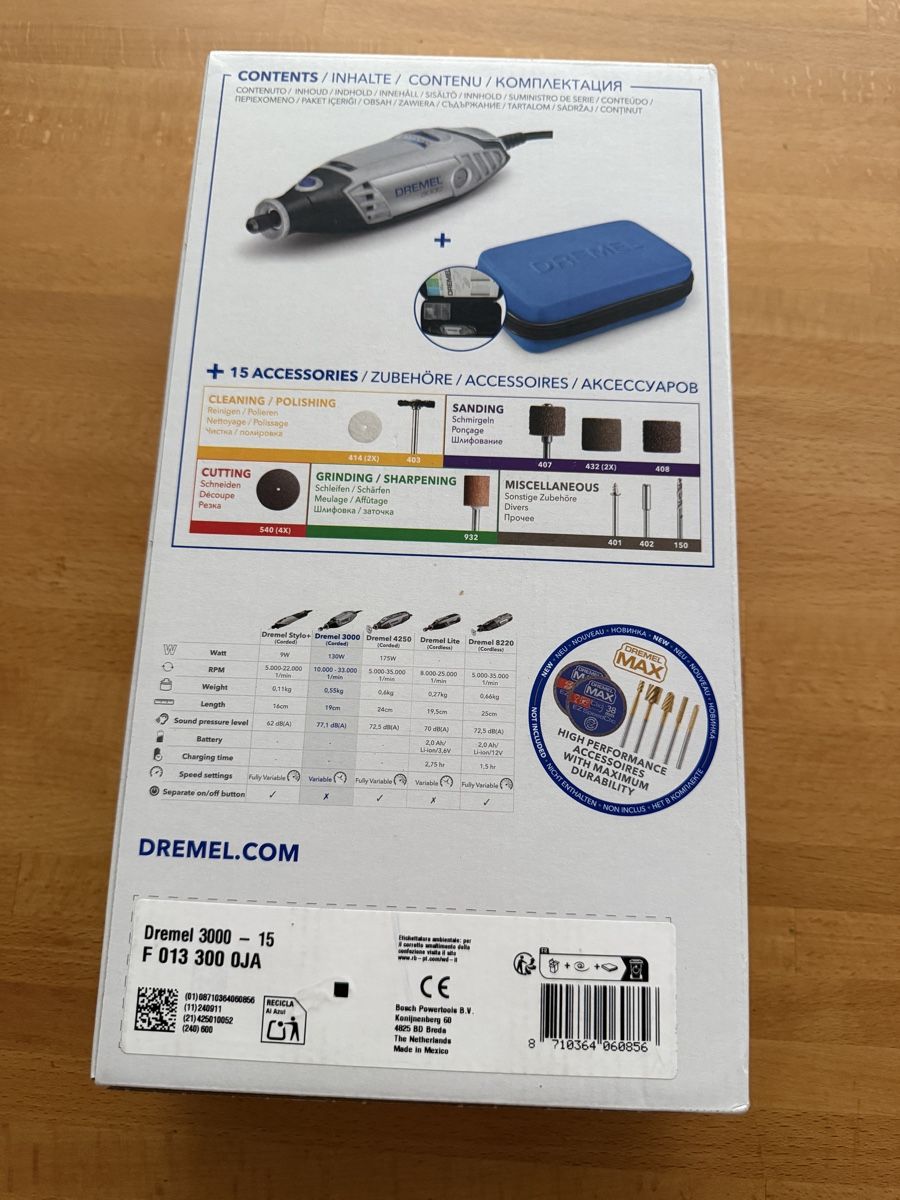 Toutes les machines: Dremel 3000 mit Zubehör – Neuf avec emballage d'origine à Rapperswil SG par vepux 1