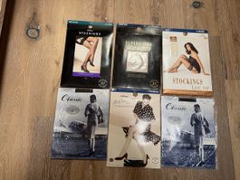 6 pair of Stockings (to be used with suspenders).  M or one 