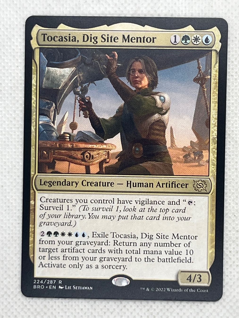 Magic The Gathering Sammelbilder & Trading cards: MTG Tocasia, Dig Site Mentor BRO 224 Rare – Gebraucht aus Hinterkappelen von Kim1992